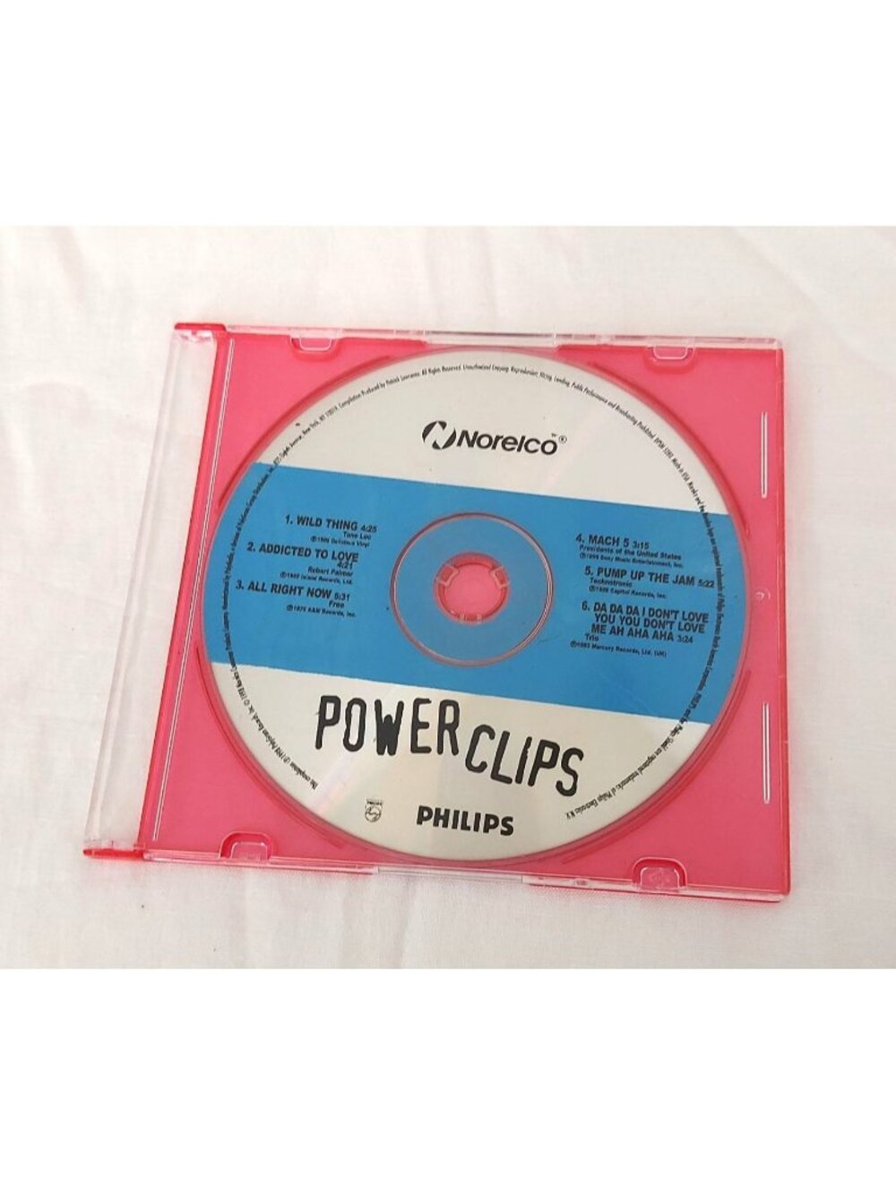 Norelco Power Clips High Energy Hits Philips CD 1998 Vintage Slim Case
